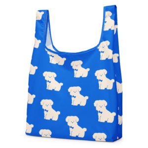 シュナウザーのショッピングバッグ（Blue）