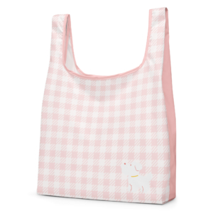 白シュナウザーのショッピングバッグ