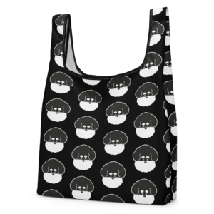 シュナウザーのショッピングバッグ（Black）