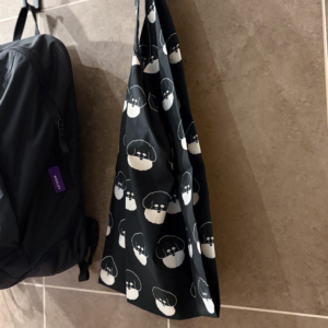 シュナウザーのショッピングバッグ(Black)