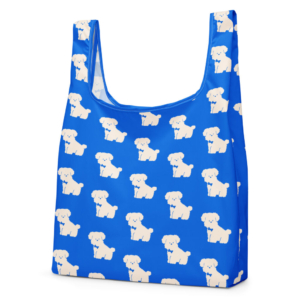シュナウザーのショッピングバッグ（Blue）
